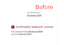 file UK confirmation statement, cs01, add or remove director